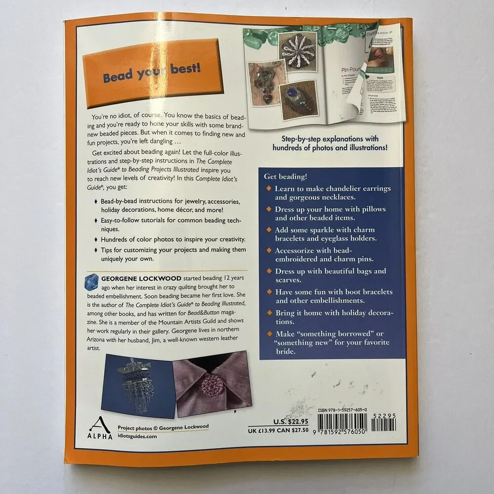 Complete Idiots Guide Beading Projects Illustrated Paperback Georgene Lockwood
